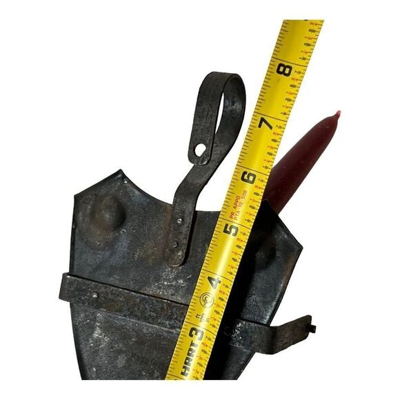 Vintage Mid Centure Modern Renaissance Iron Hand Wrought hanging candle holder - Picture 6 of 6